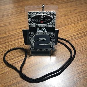 2001 U2 Elevation Tour Laminate. Los Angeles.